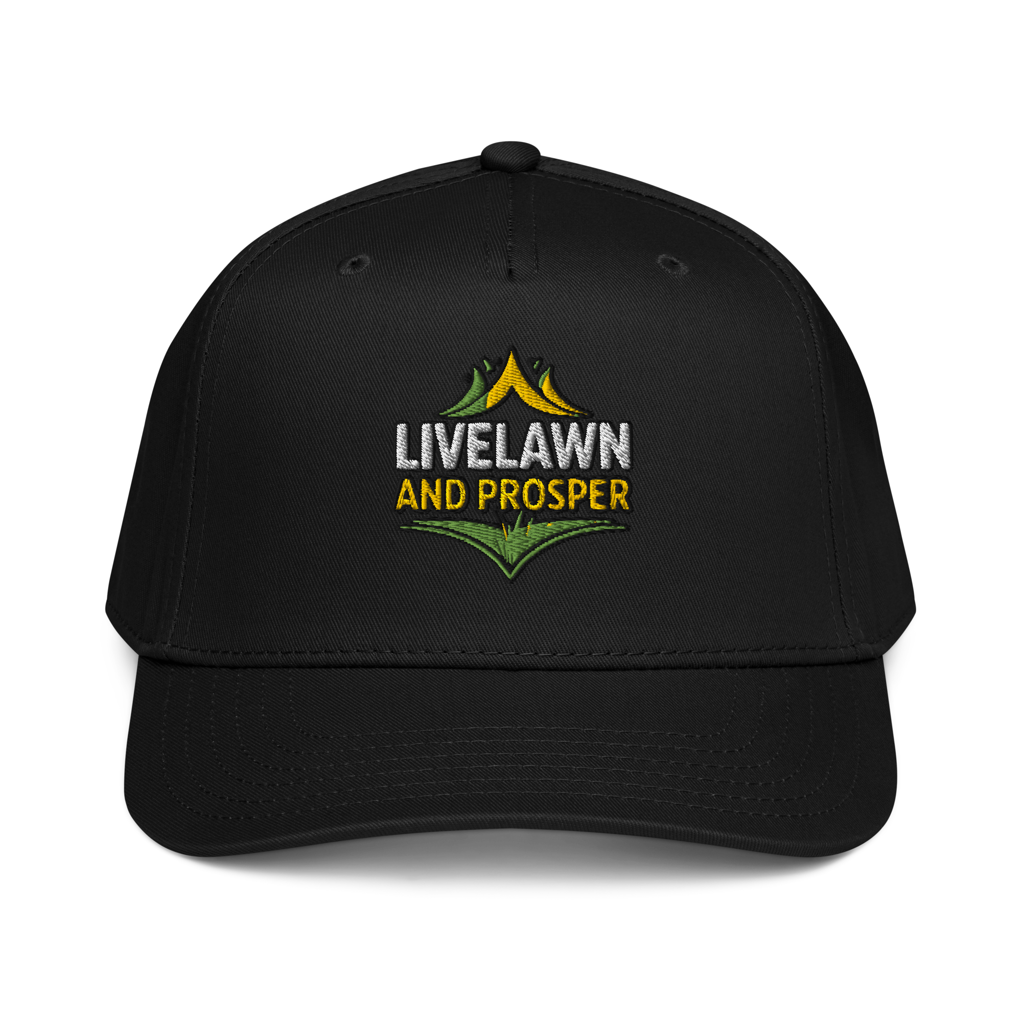 Relax and enjoy your weekend away from the lawn with our I'm just here for the grass hat brought to you by Landscaper Apparel.