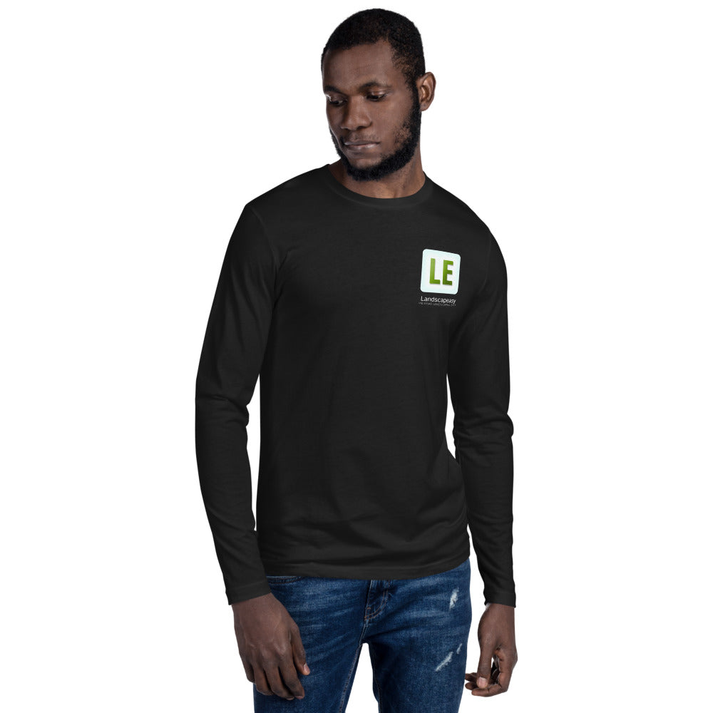 Landscapeasy Icon Dark Colors Long Sleeve Fitted Crew