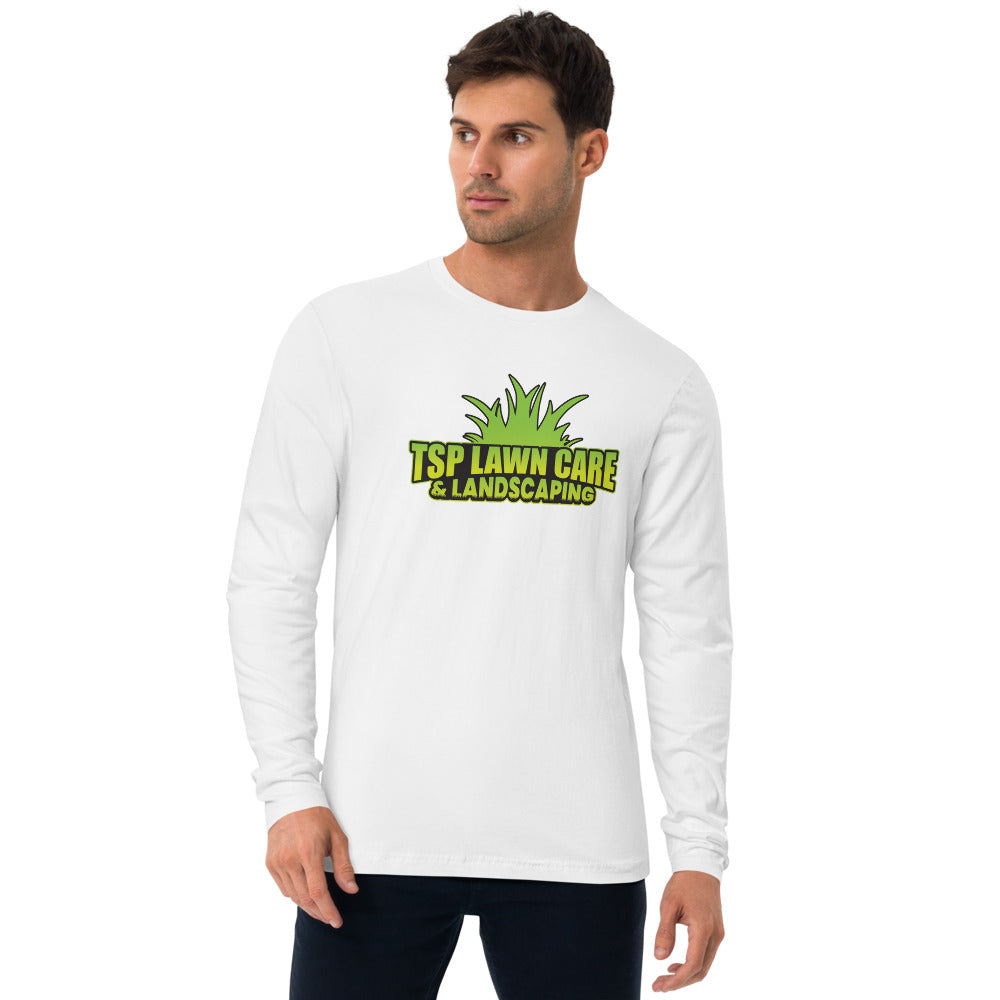 TSP Lawn Care & Landscaping MA Long Sleeve Fitted Crew