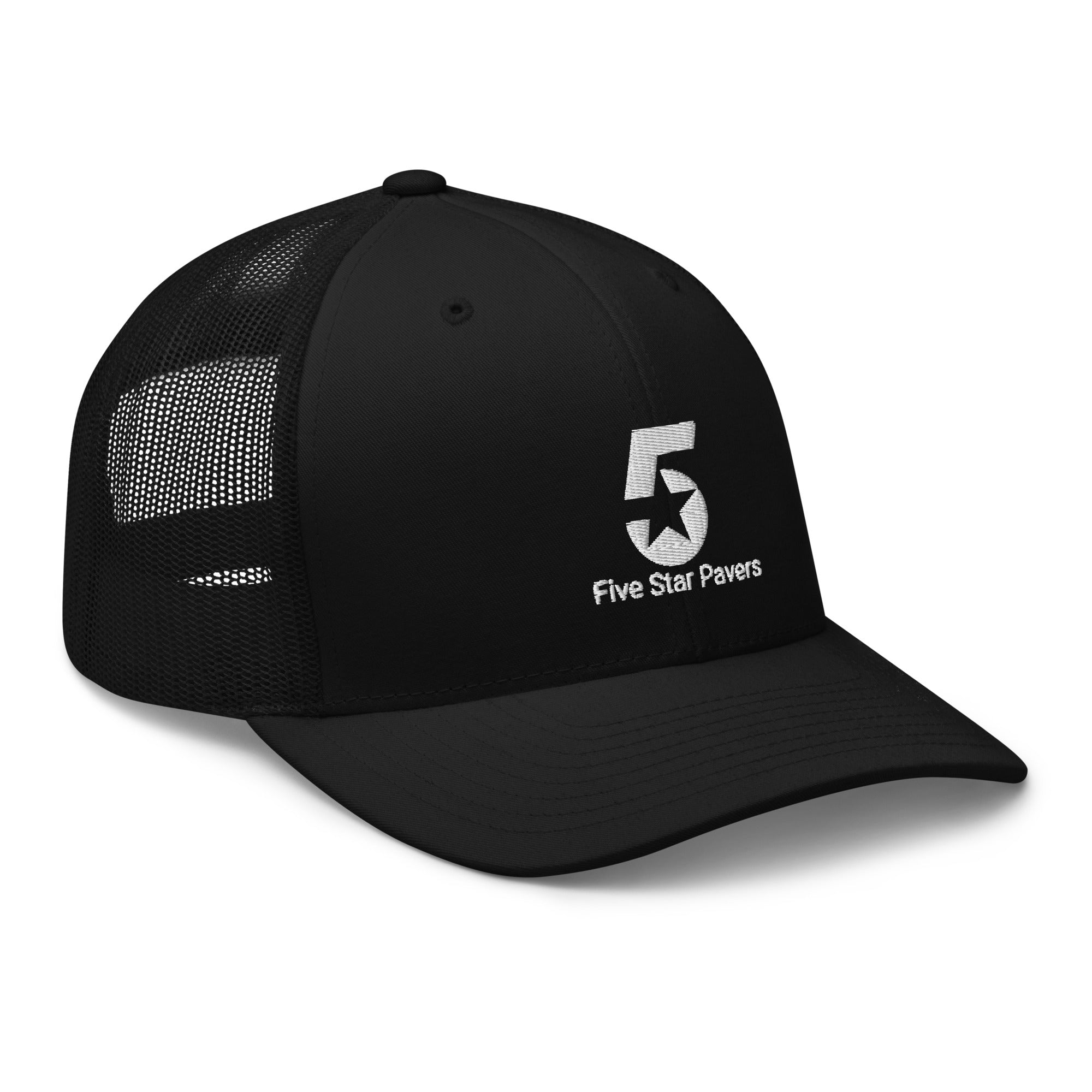 Five Star Pavers Trucker Cap White Logo