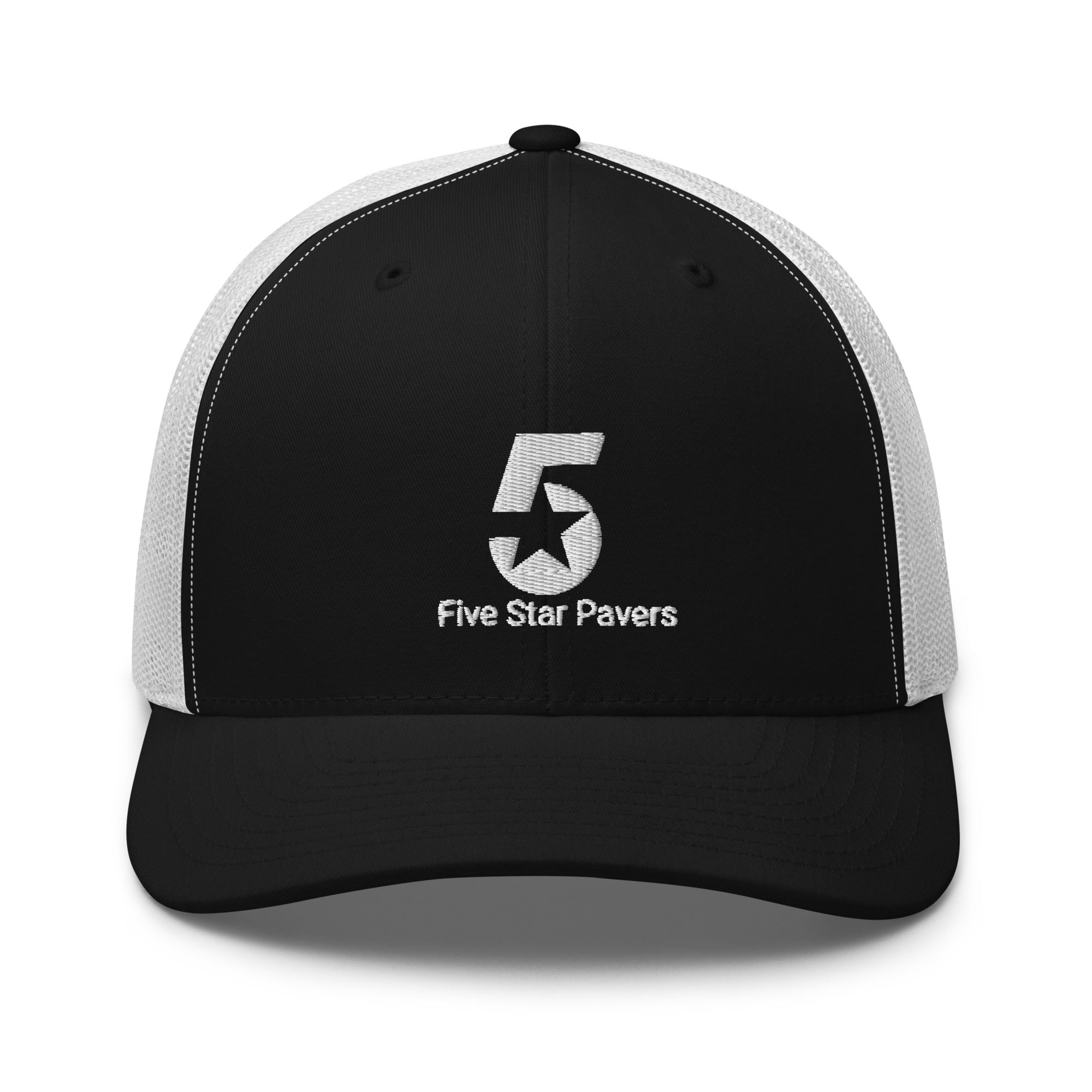 Five Star Pavers Trucker Cap White Logo