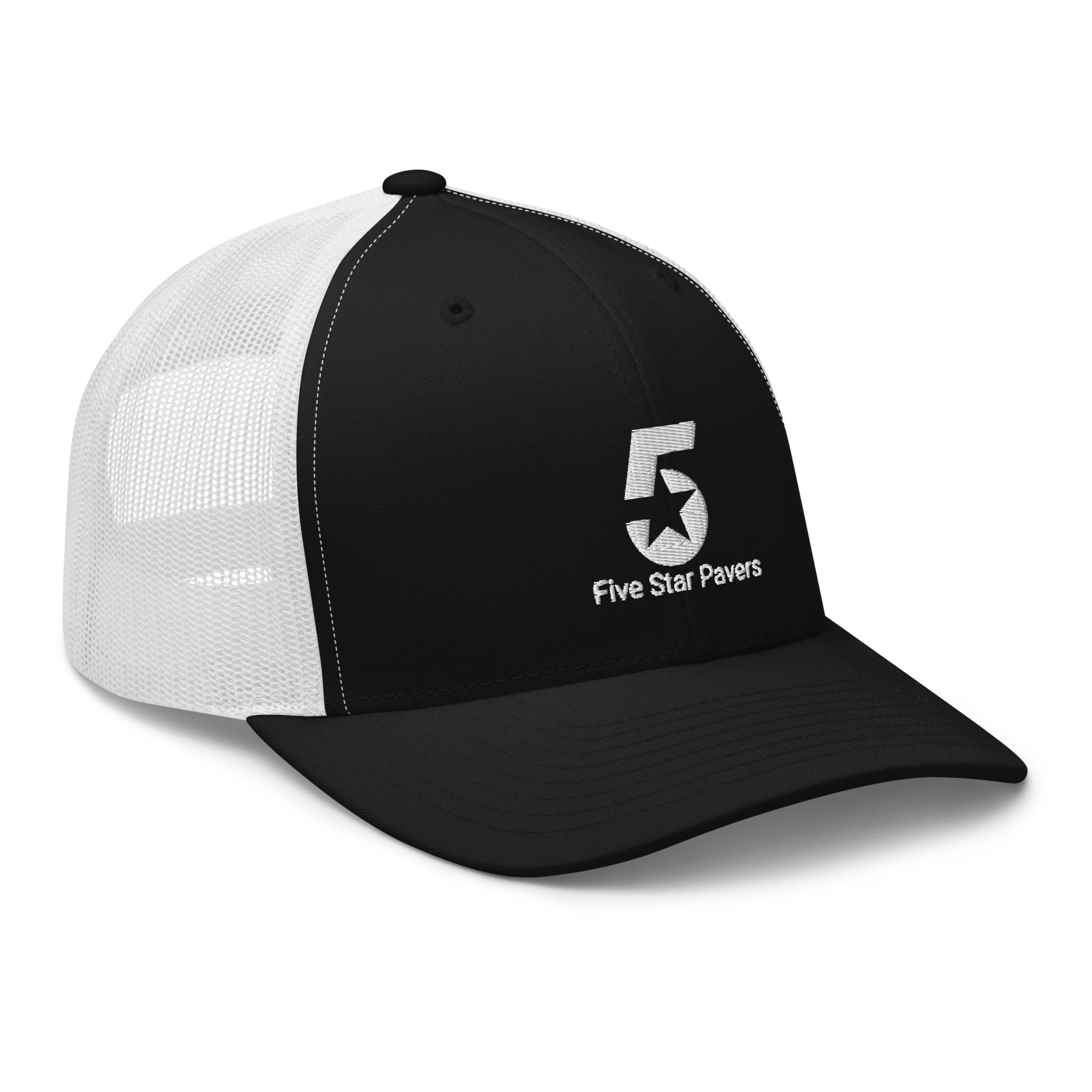 Five Star Pavers Trucker Cap White Logo