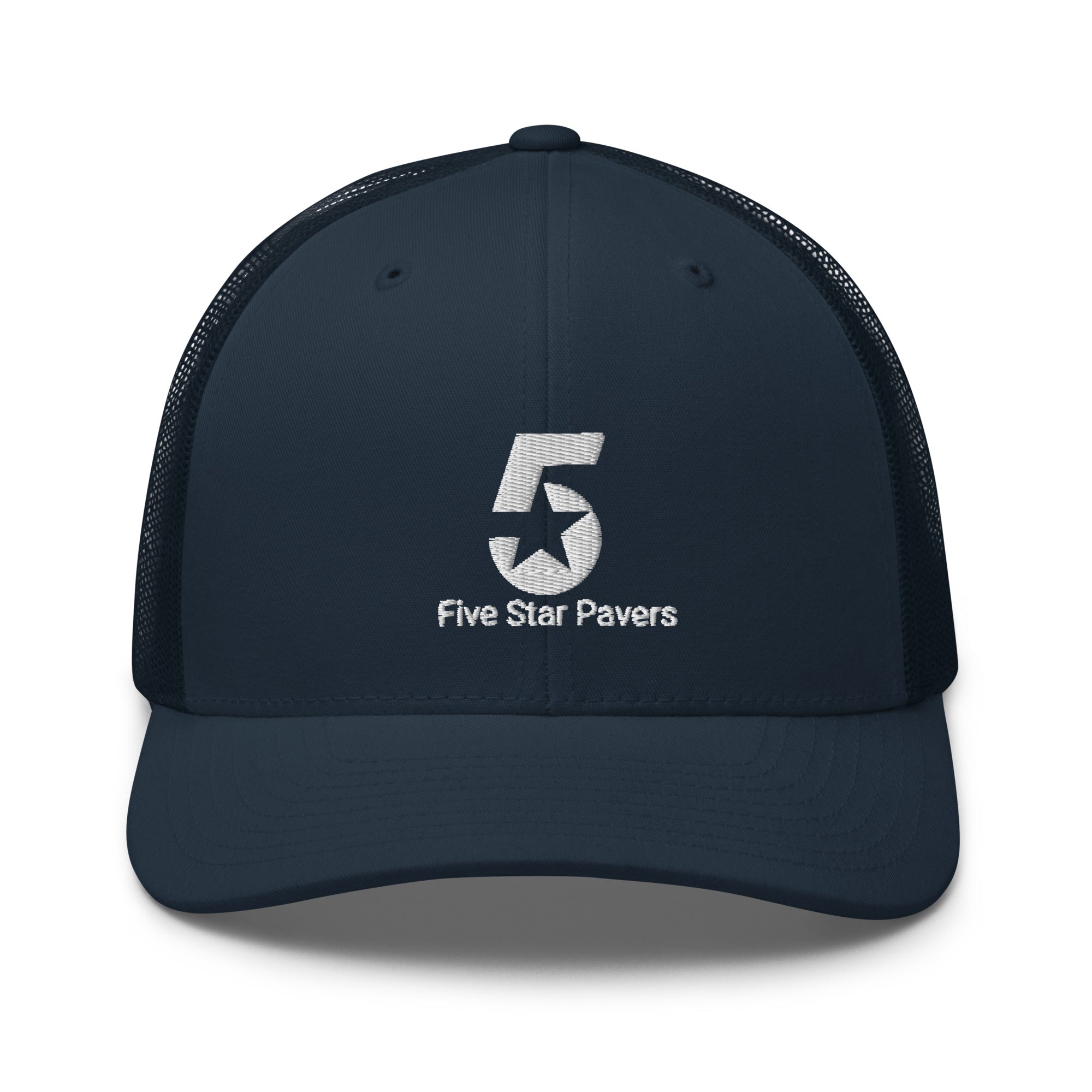 Five Star Pavers Trucker Cap White Logo