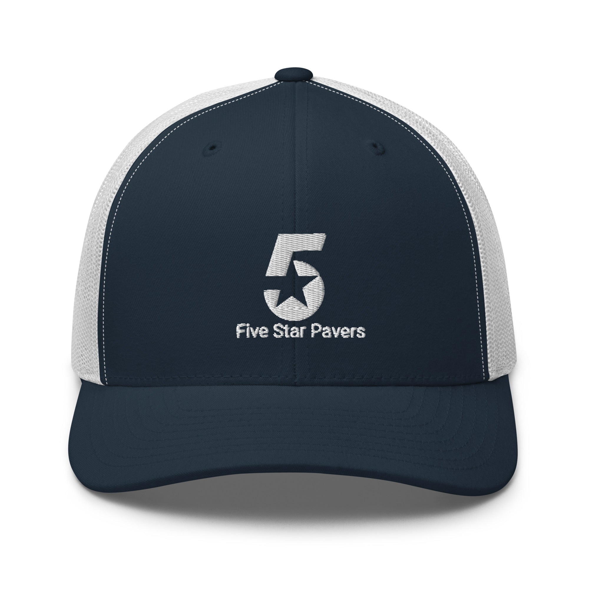Five Star Pavers Trucker Cap White Logo