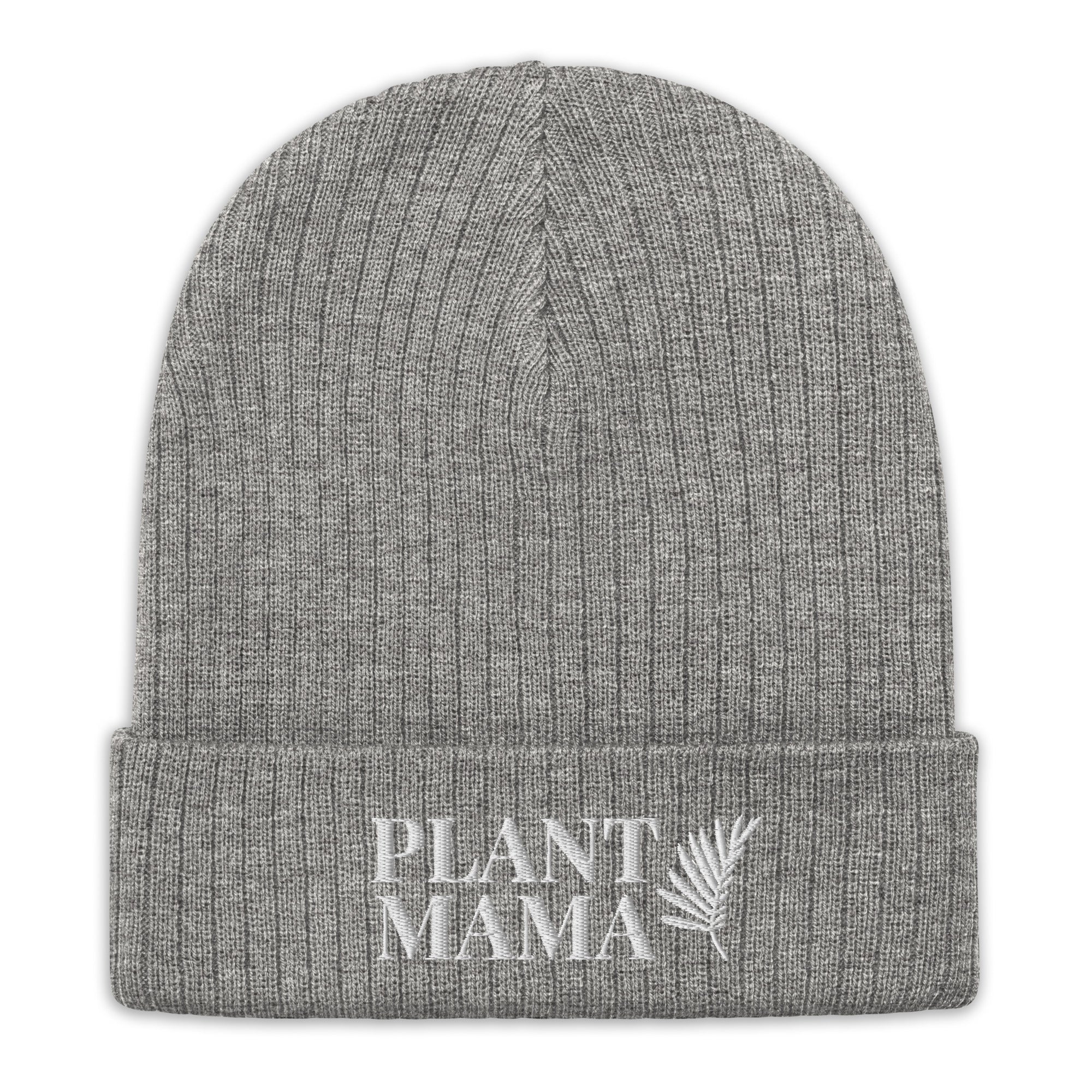Plant Mama Ribbed Knit Beanie