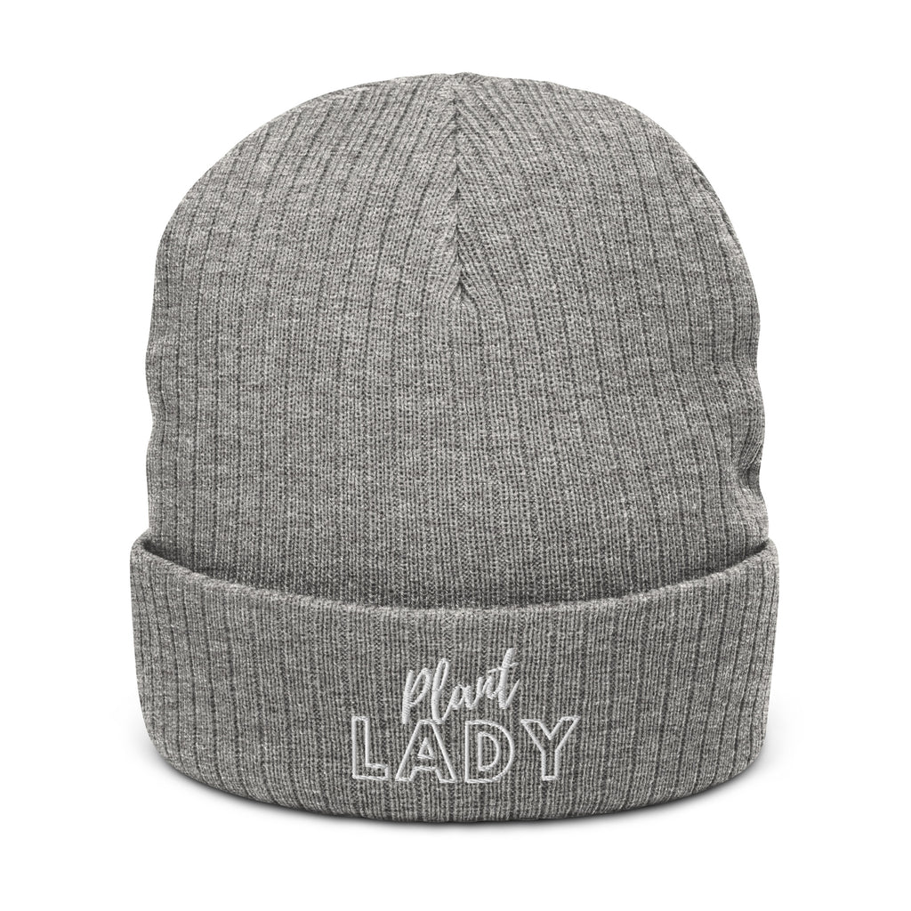 Plant Lady Ribbed Knit Beanie