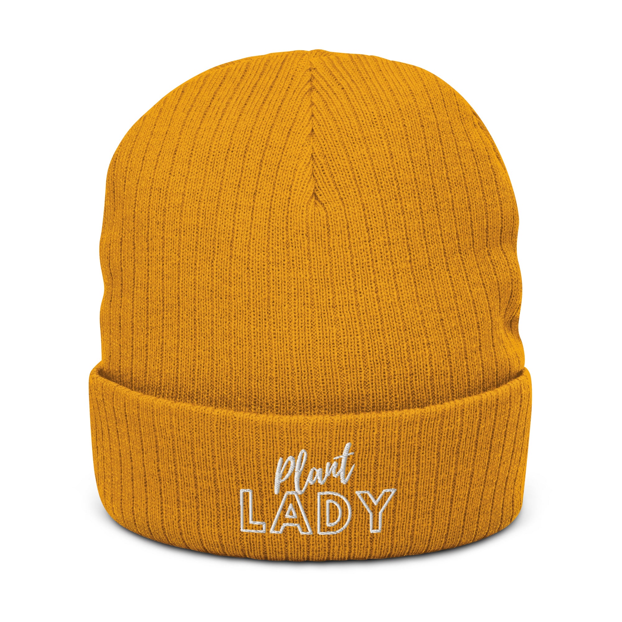 Plant Lady Ribbed Knit Beanie
