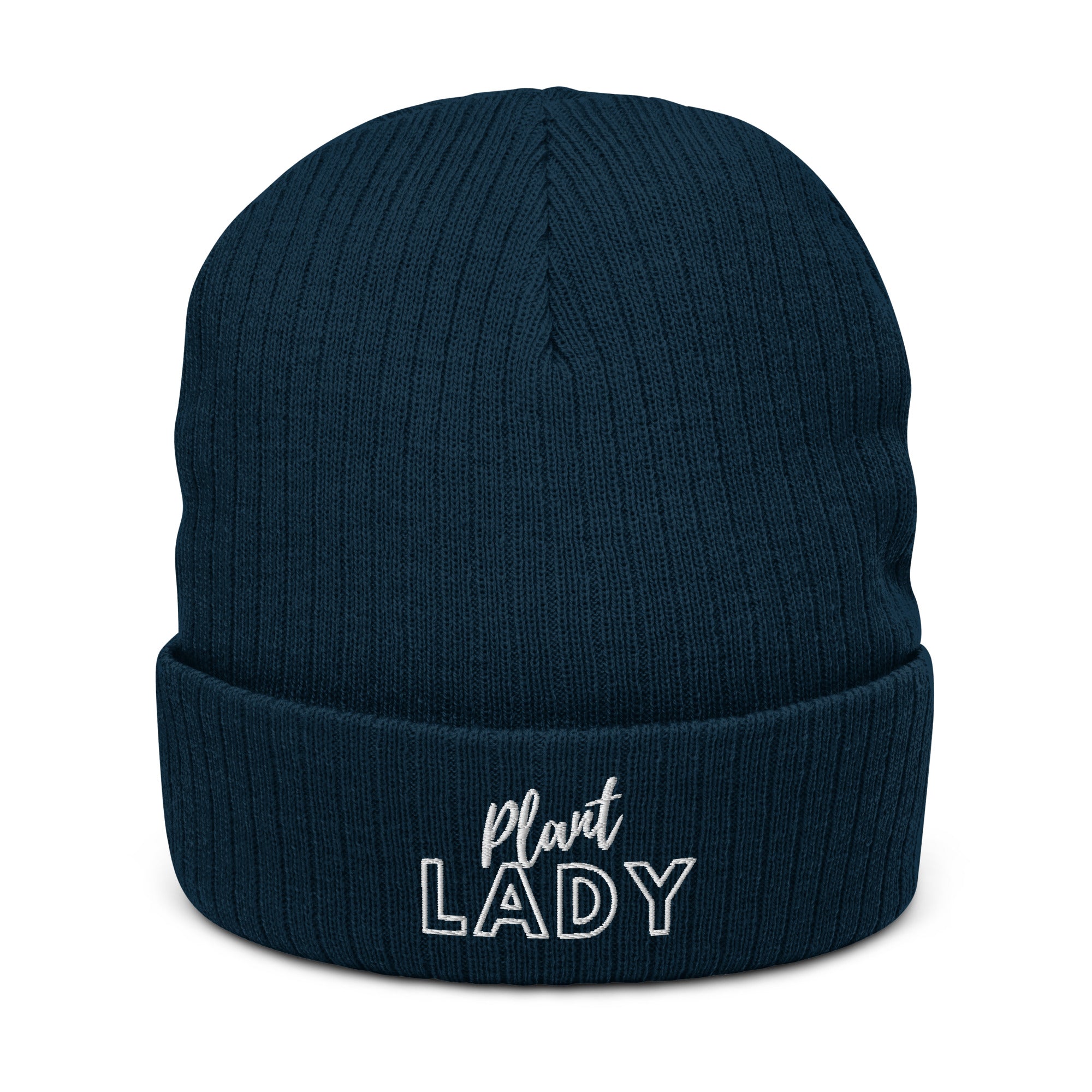 Plant Lady Ribbed Knit Beanie