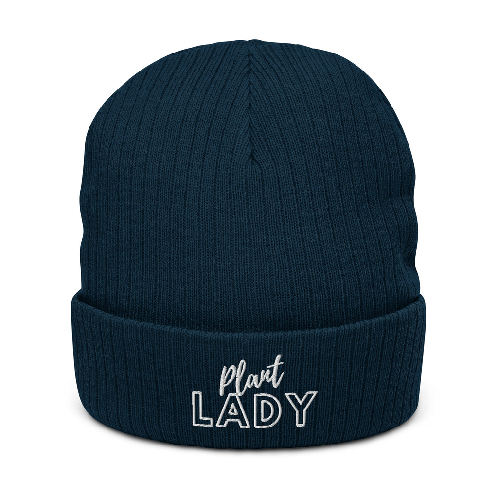 Plant Lady Ribbed Knit Beanie