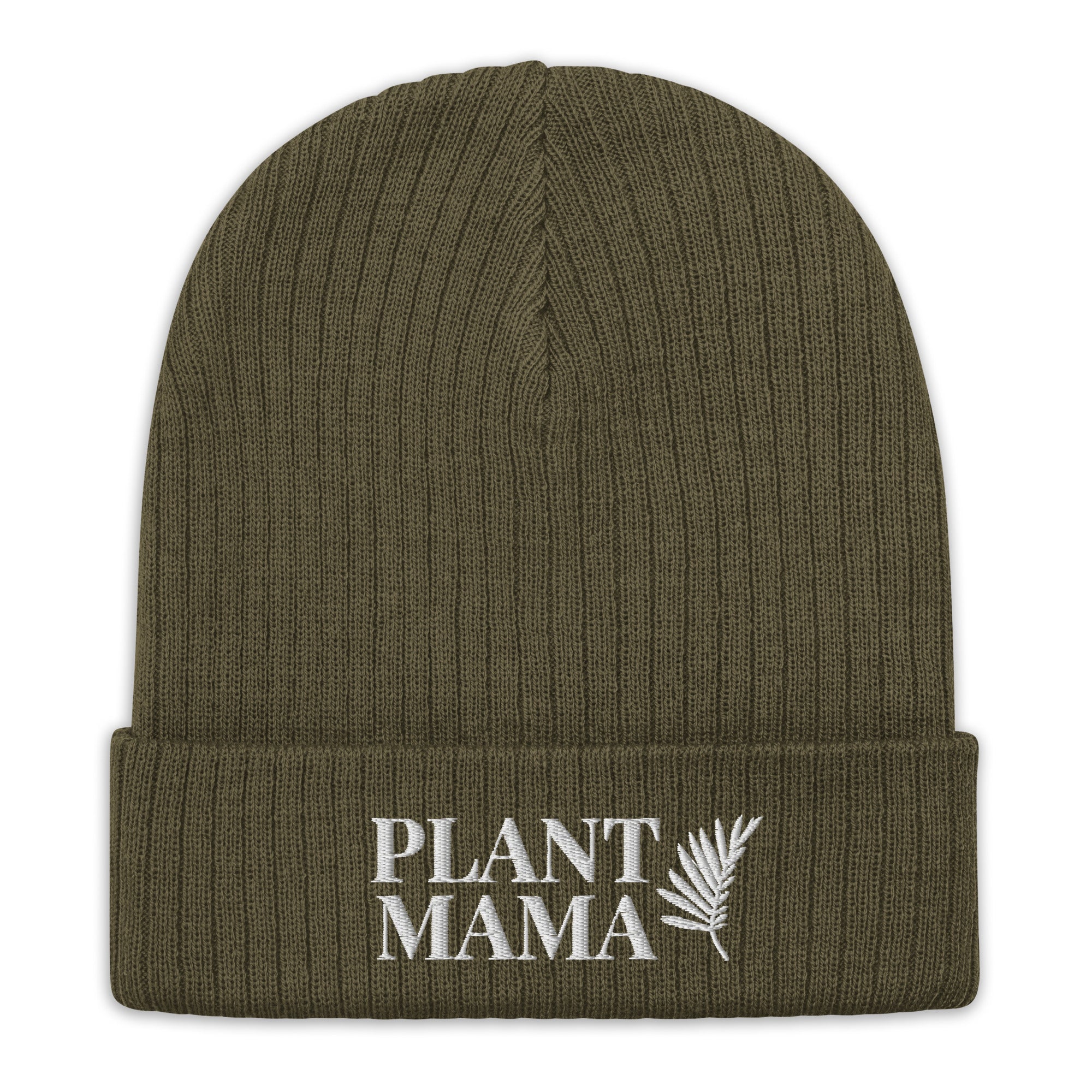 Plant Mama Ribbed Knit Beanie