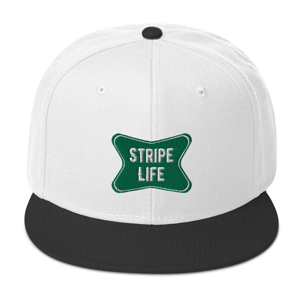 Stripe Life Snapback Hat