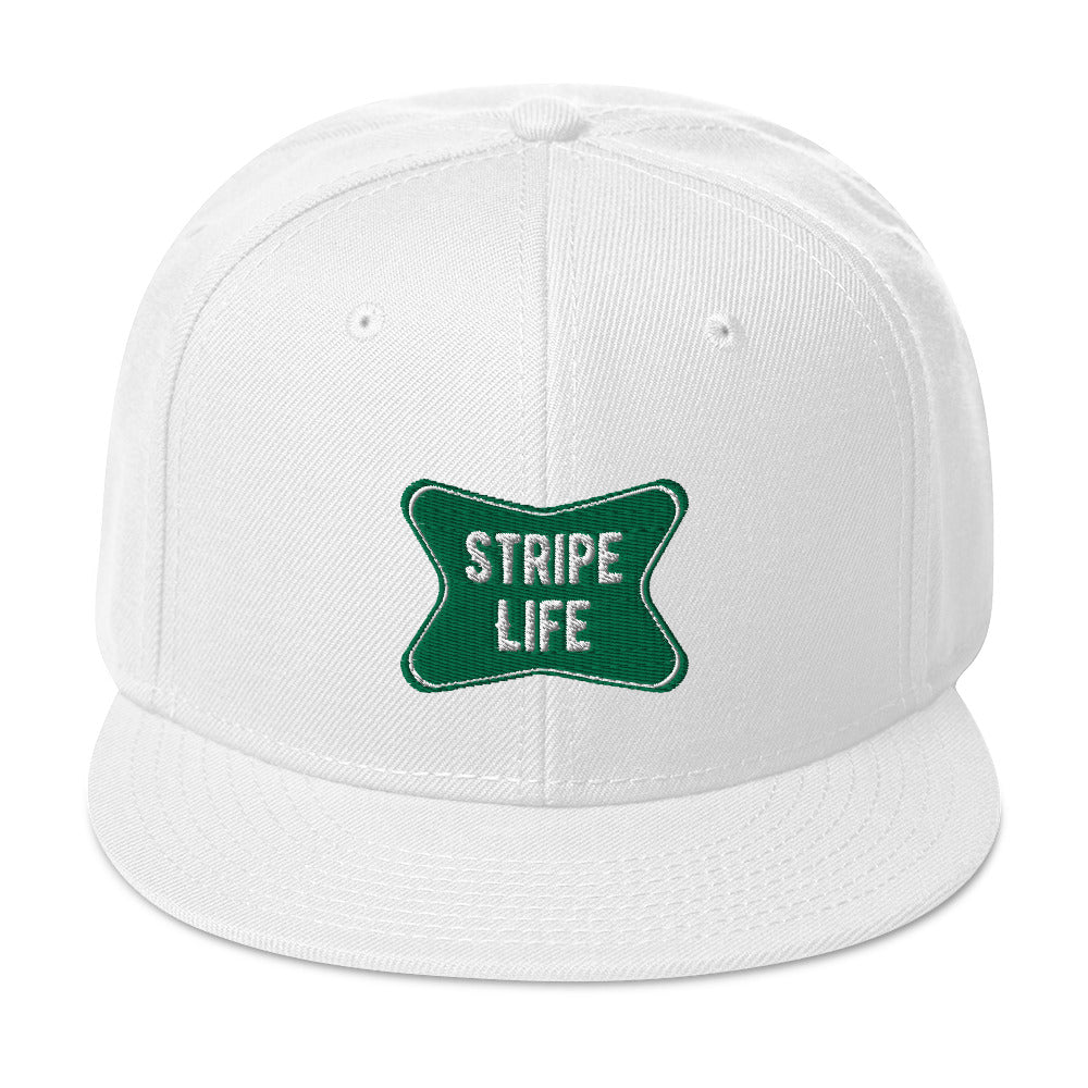 Stripe Life Snapback Hat