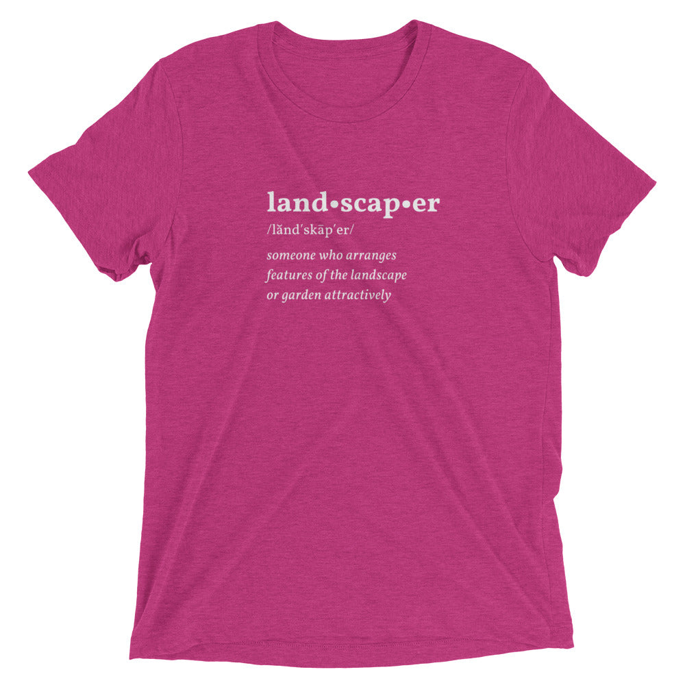 Landscaper Dictionary Short Sleeve T-Shirt