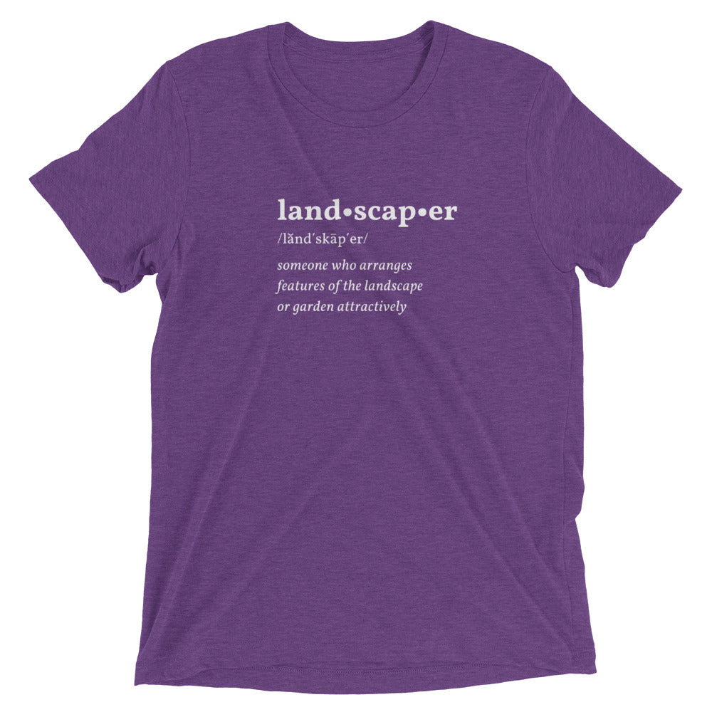 Landscaper Dictionary Short Sleeve T-Shirt